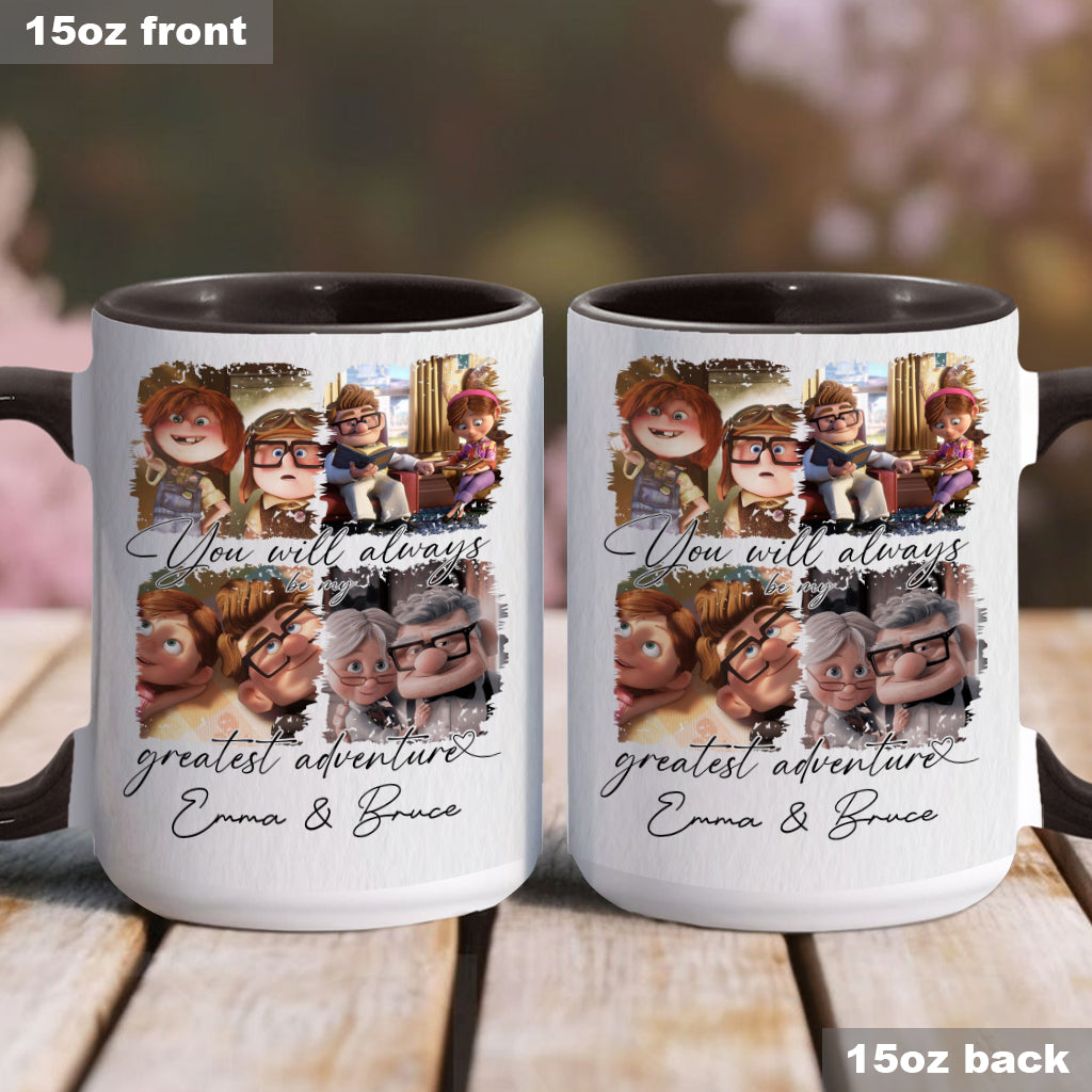 You Are My Greatest Adventure - Personalized Couple Accent Mug