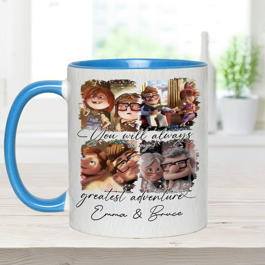 You Are My Greatest Adventure - Personalized Couple Accent Mug