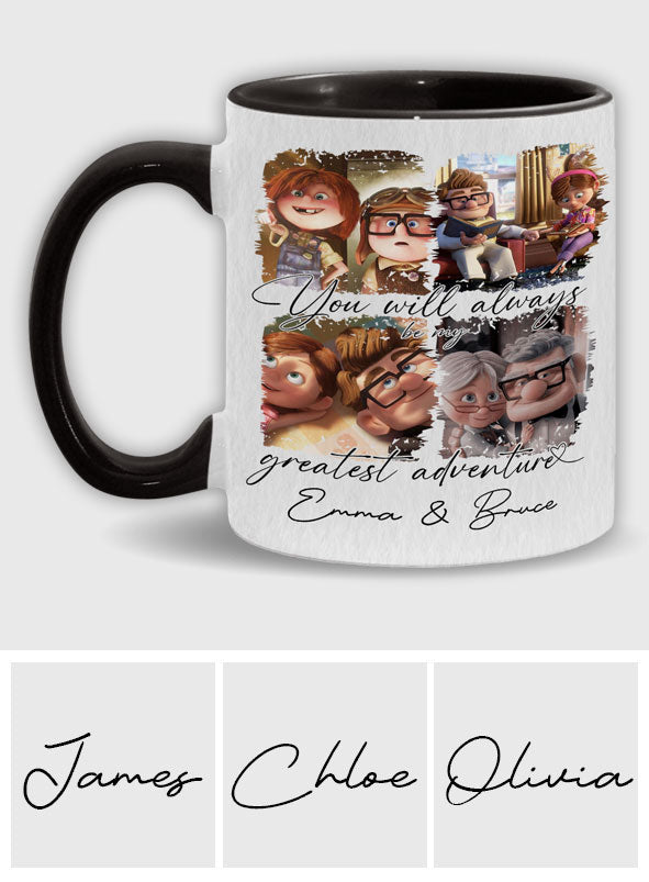 You Are My Greatest Adventure - Personalized Couple Accent Mug