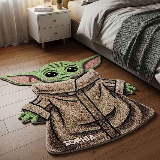 Baby Baby - Personalized The Force Shaped Doormat/ Rug