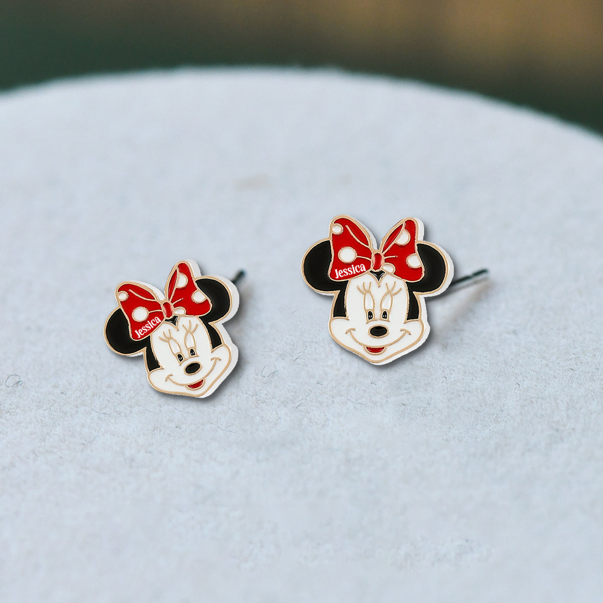 Dream Magic Custom Name - Personalized Mouse Stud Earrings
