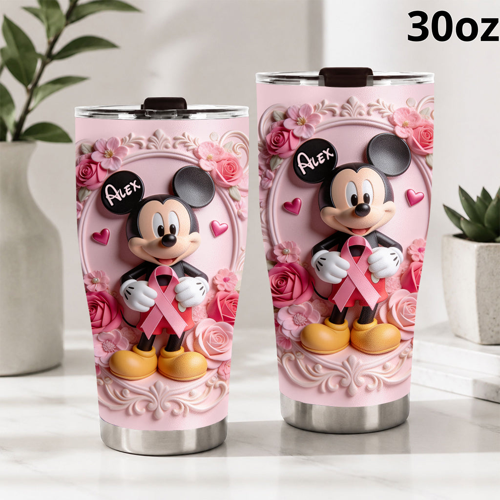 In October We Wear Pink - Personalized Mouse Tumbler