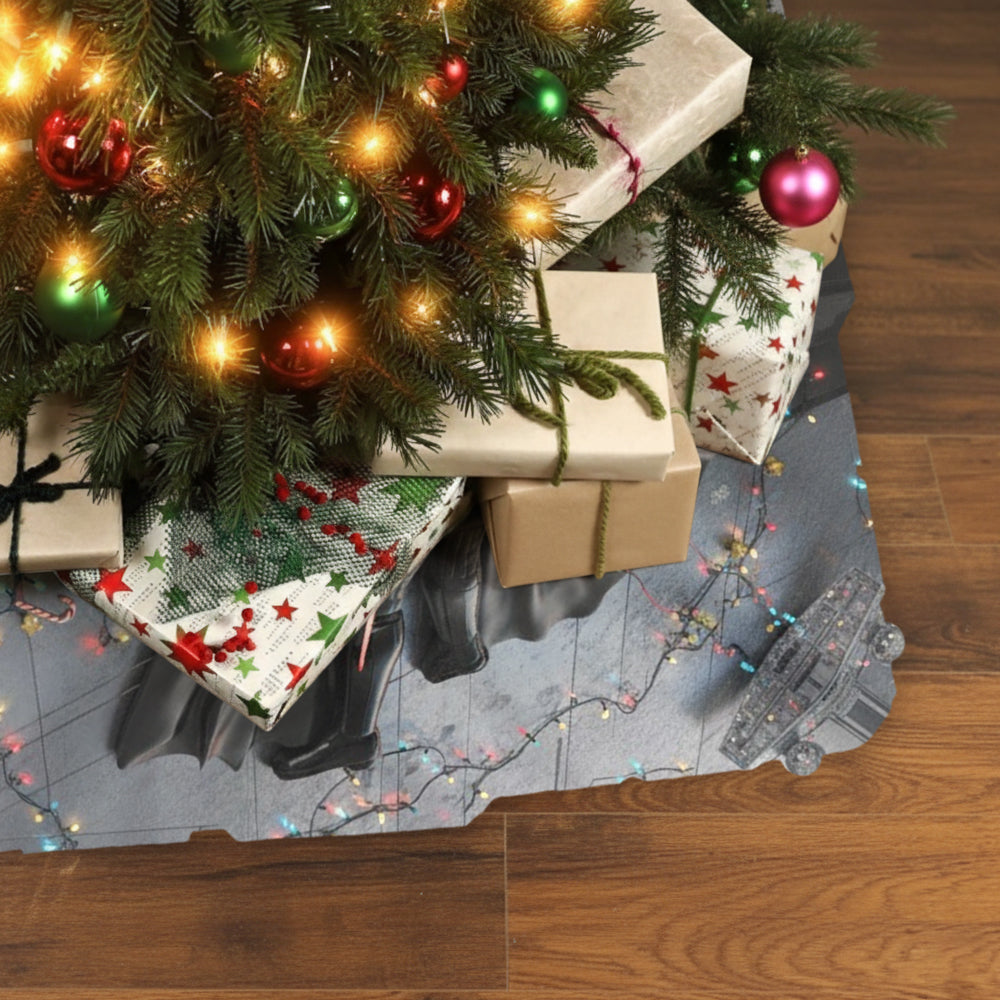 Funny Starship - Personalized The Force Shaped Tree Skirt