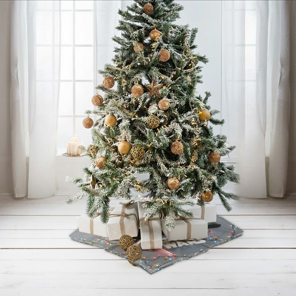 Funny Starship - Personalized The Force Shaped Tree Skirt