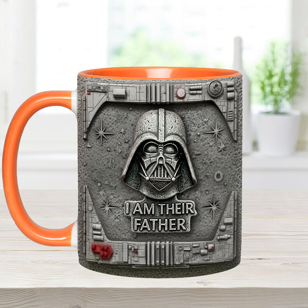 I Am Their Father - Personalized The Force Accent Mug