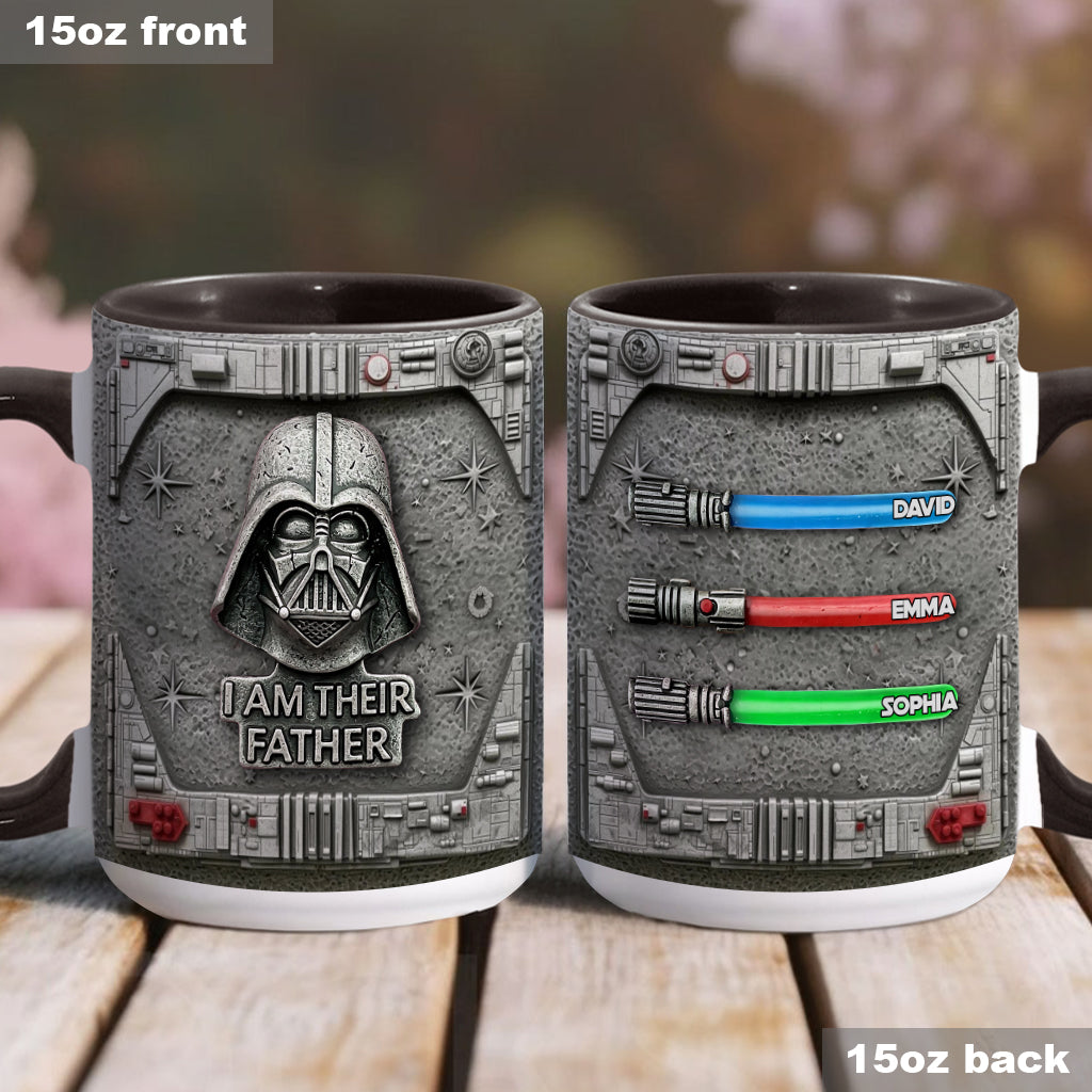 I Am Their Father - Personalized The Force Accent Mug