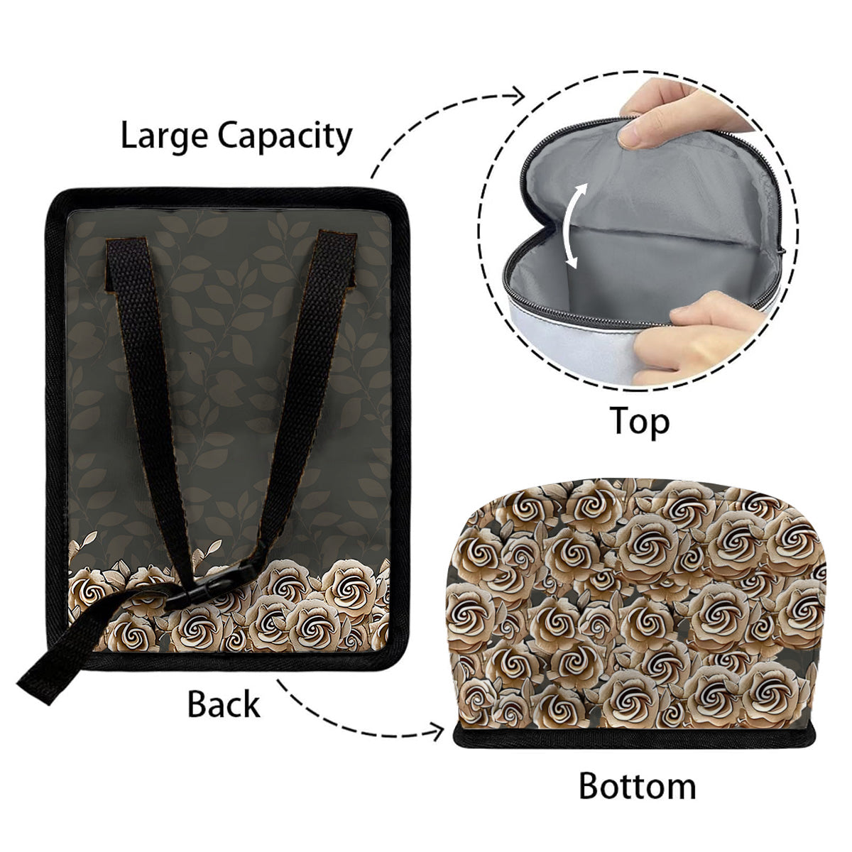 Jack & Sallly Night Before Christmas - Personalized Nightmare Portable Car Trash Can/ Organizer