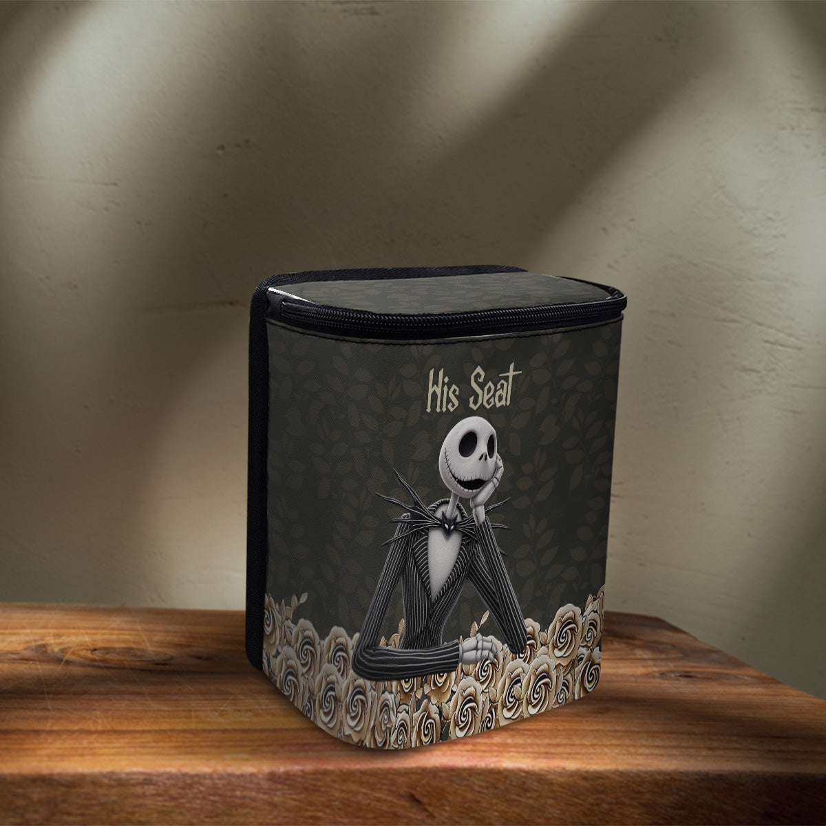 Jack & Sallly Night Before Christmas - Personalized Nightmare Portable Car Trash Can/ Organizer