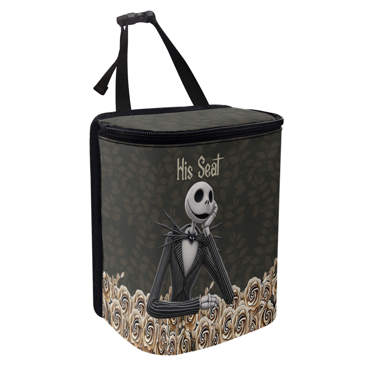 Jack & Sallly Night Before Christmas - Personalized Nightmare Portable Car Trash Can/ Organizer