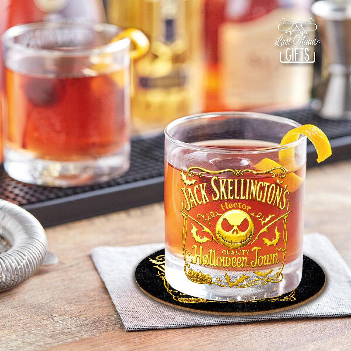 Christmas Gift for Dad, Husband - Personalized Nightmare Whiskey Decanter Set