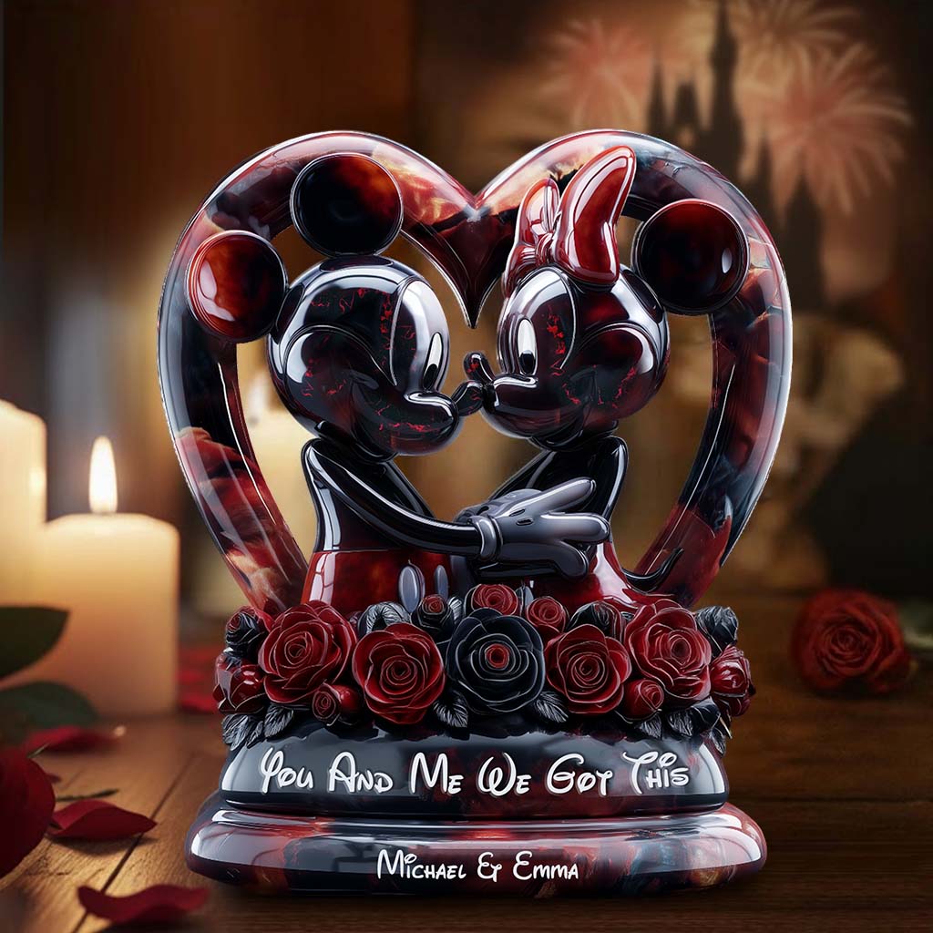 You & Me We Got This - Personalized Mouse Custom Shaped Acrylic Plaque