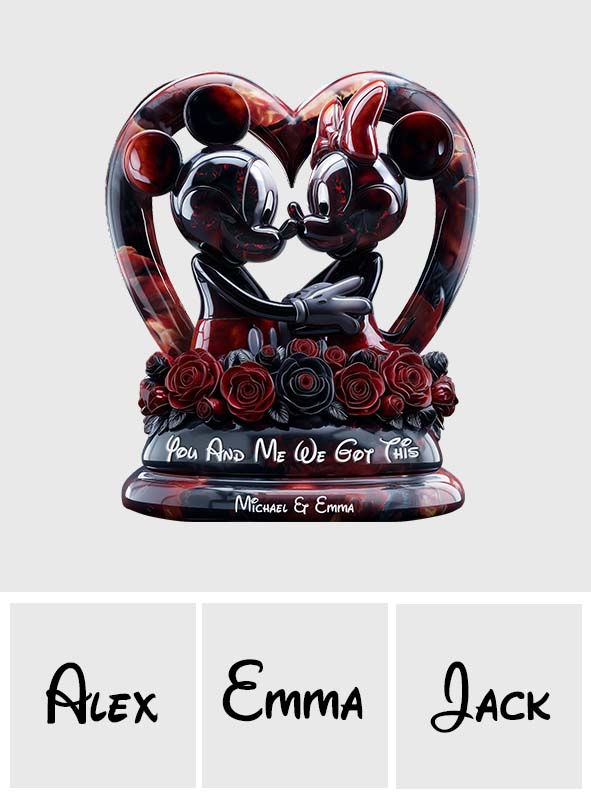 You & Me We Got This - Personalized Mouse Custom Shaped Acrylic Plaque