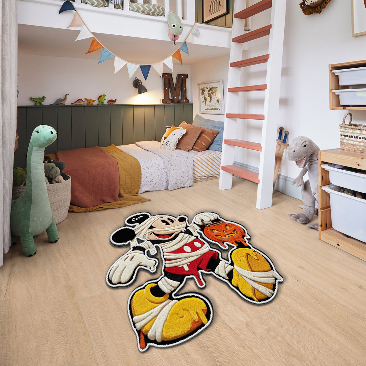 Spooky Halloween - Personalized Mouse Non-Slip Tufted Rug