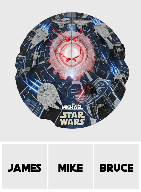 Starship Space - Personalized The Force Shaped Tree Skirt