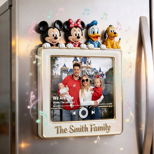 Magic Moments - Personalized Fairytale Music Magnet - Personalized Mouse Custom Shape Music Magnet