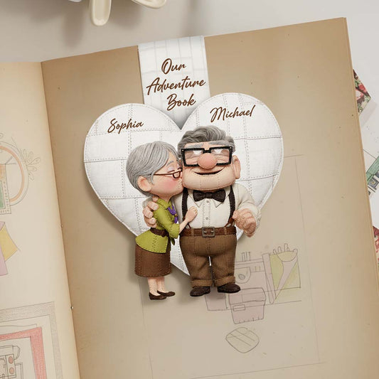 Our Greatest Adventure - Personalized Mouse Shaped Magnetic Bookmark