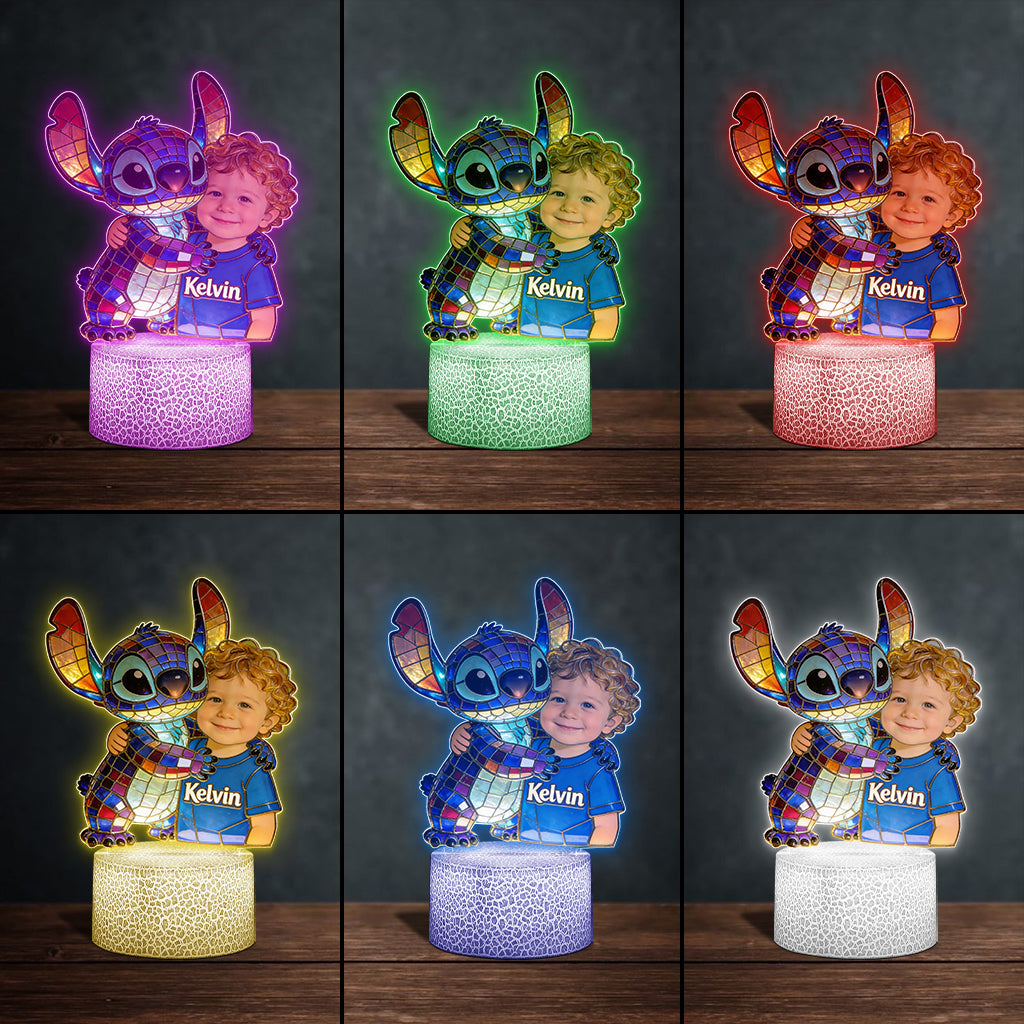Ohana Friends - Personalized Ohana Shaped Plaque Light Base