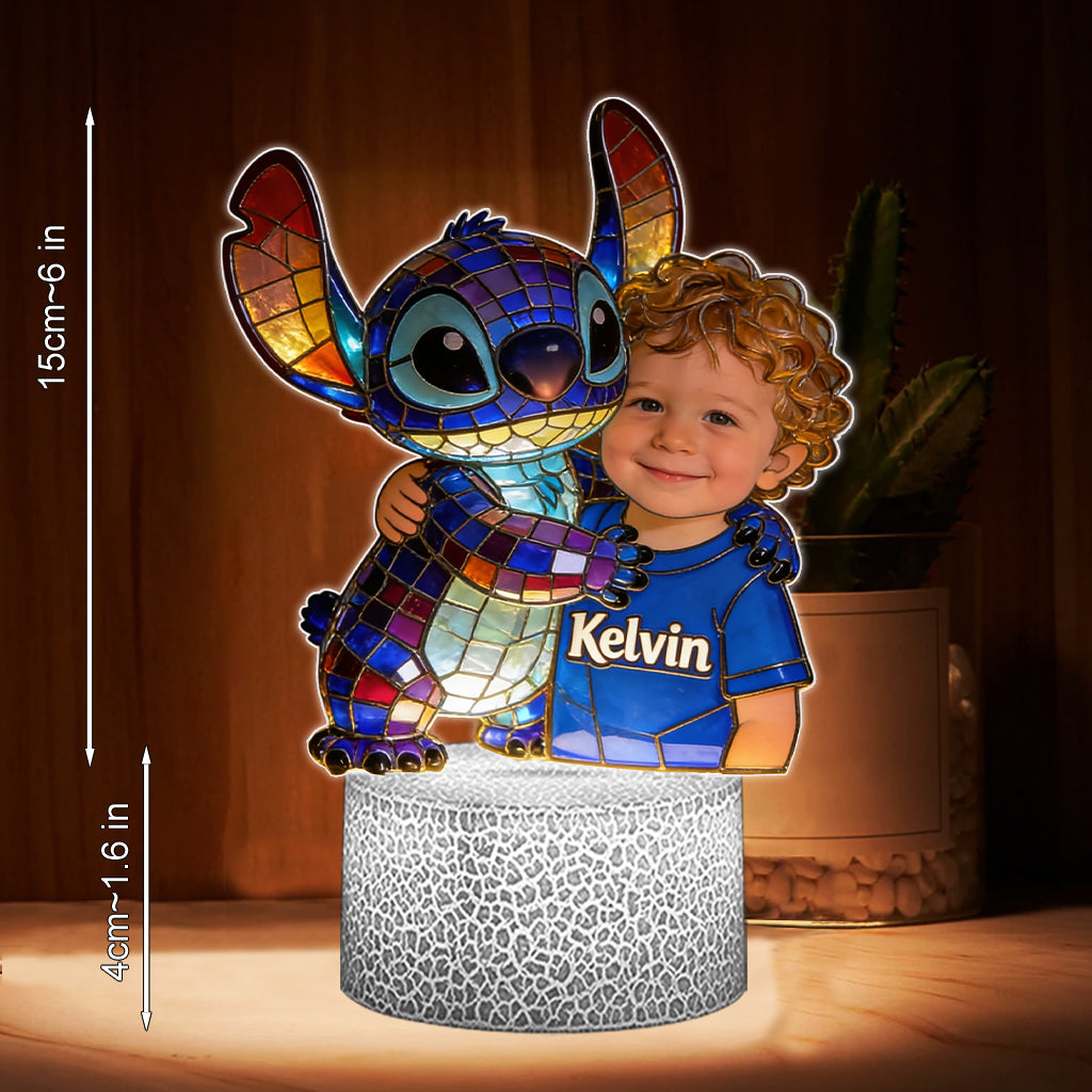 Ohana Friends - Personalized Ohana Shaped Plaque Light Base