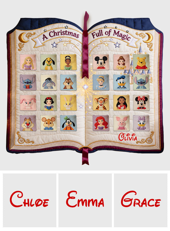 A Christmas - Personalized Mouse Fabric Advent Calendar