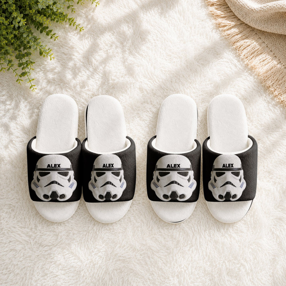 Galaxy Character - Personalized The Force Open-Toe Slippers