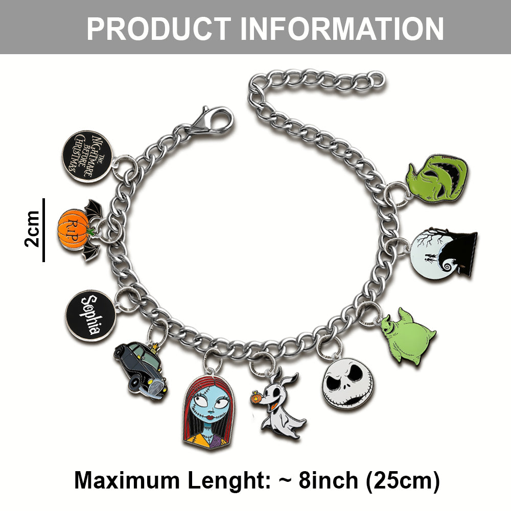 Nightmare On The Wrist - Personalized Nightmare Bracelet With Charms