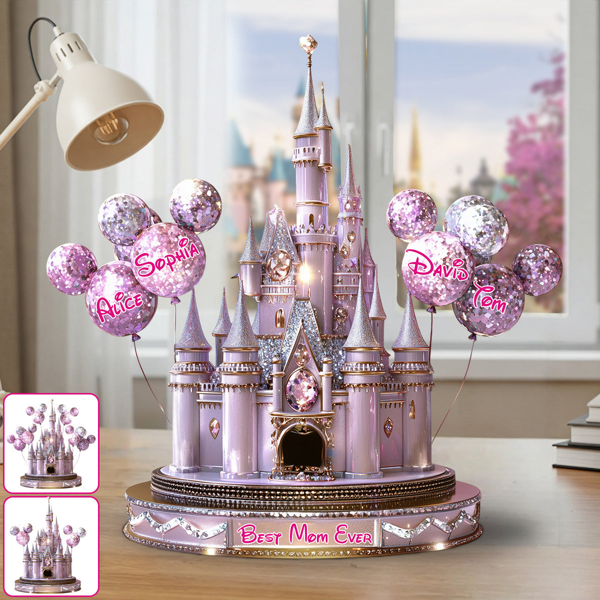 Magical Castle Gift For Mom, Grandma - Personalized Mouse Custom Shaped Acrylic Plaque