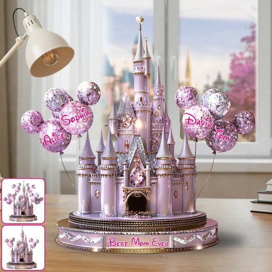 Magical Castle Gift For Mom, Grandma - Personalized Mouse Custom Shaped Acrylic Plaque