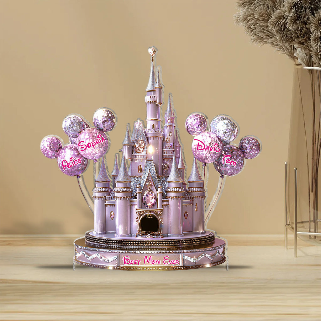 Magical Castle Gift For Mom, Grandma - Personalized Mouse Custom Shaped Acrylic Plaque