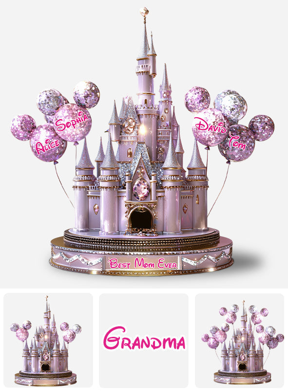 Magical Castle Gift For Mom, Grandma - Personalized Mouse Custom Shaped Acrylic Plaque