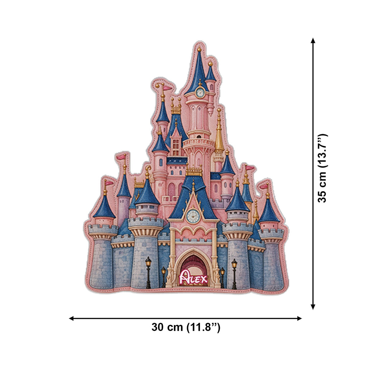 The Magical Castle - Personalized Dream Trip Changeable Leather Patch Backpack