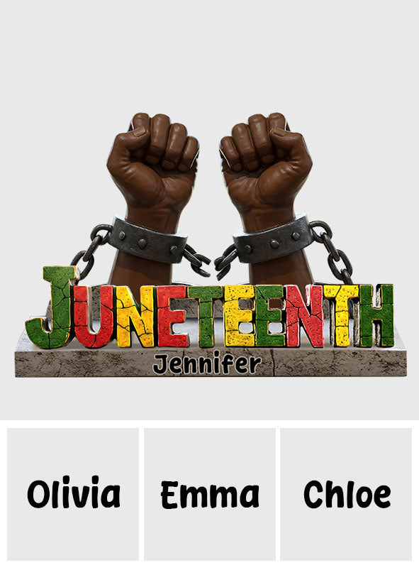 Break Every Chain - Personalized African American Custom Shaped Acrylic Plaque