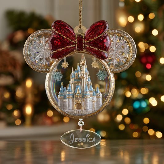 Magical Castle - Personalized Mouse Ornament
