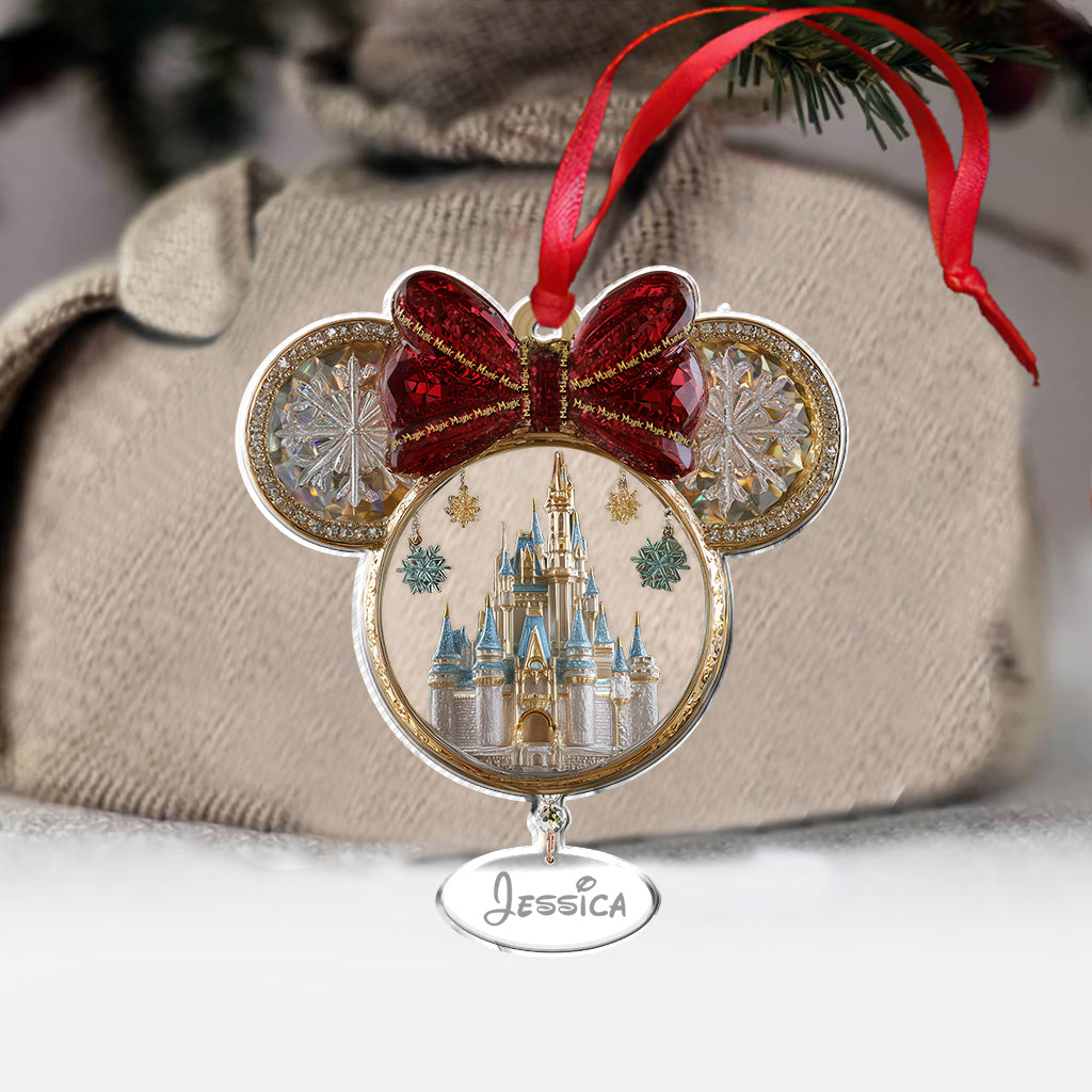 Magical Castle - Personalized Mouse Ornament