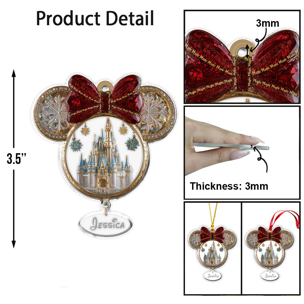 Magical Castle - Personalized Mouse Ornament