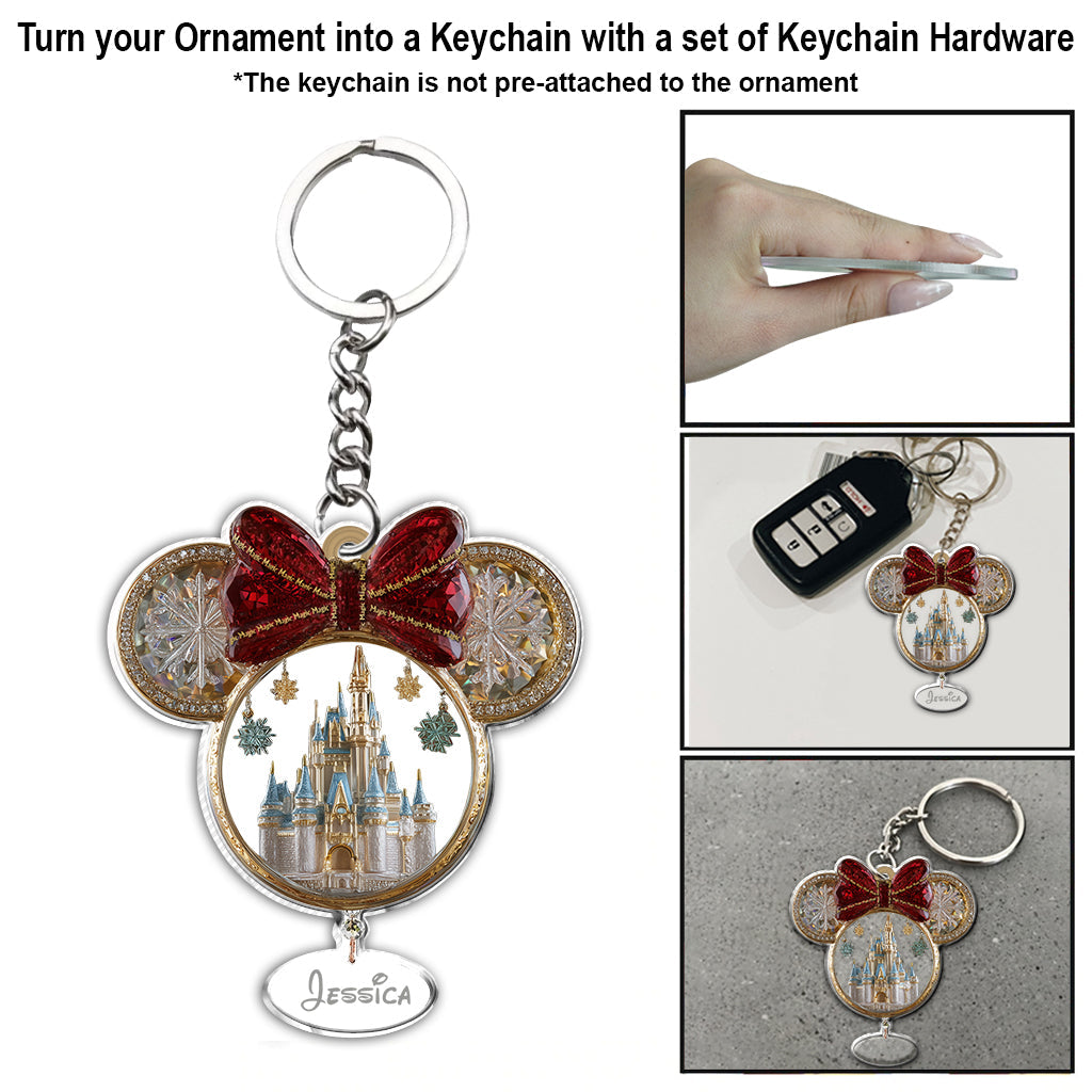 Magical Castle - Personalized Mouse Ornament
