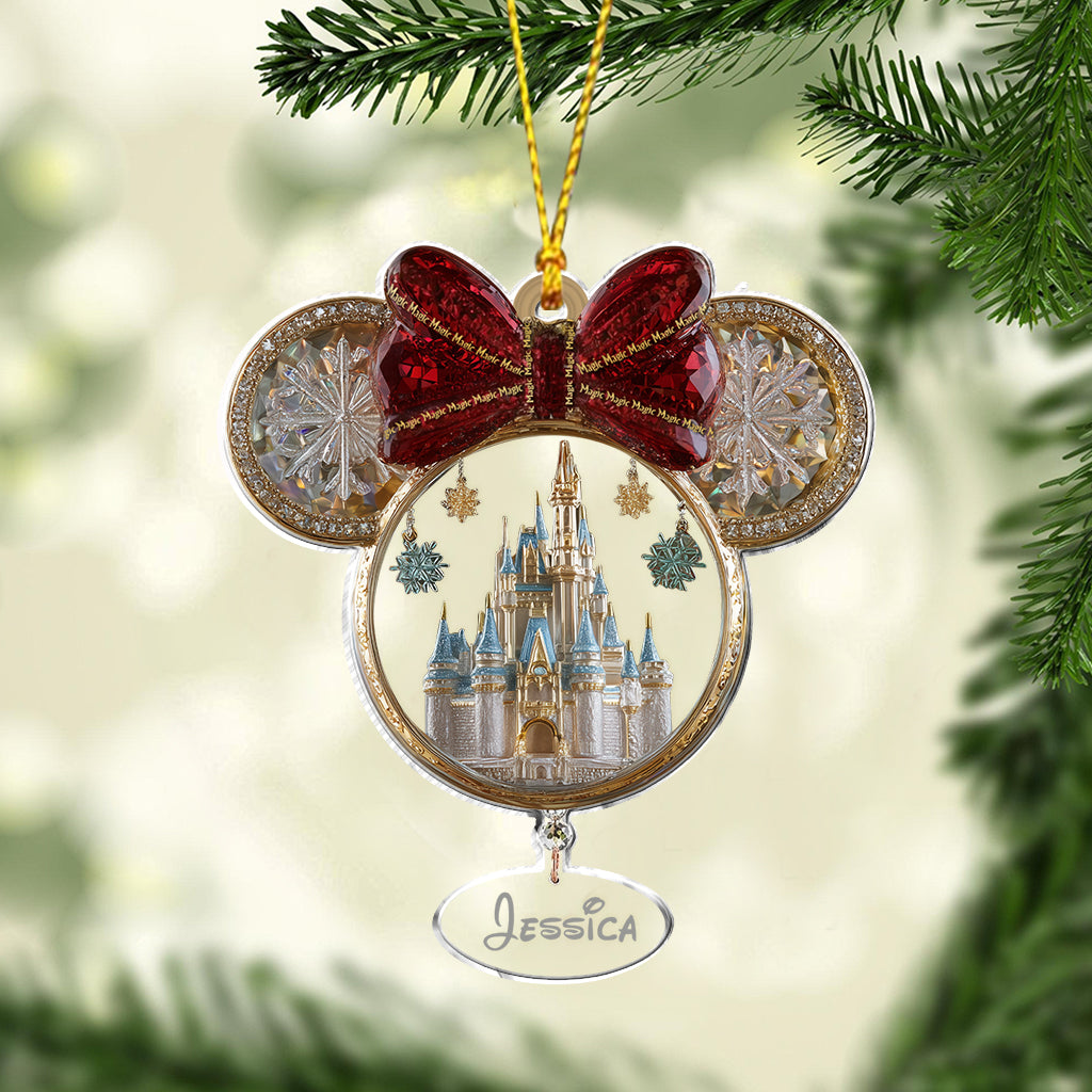 Magical Castle - Personalized Mouse Ornament