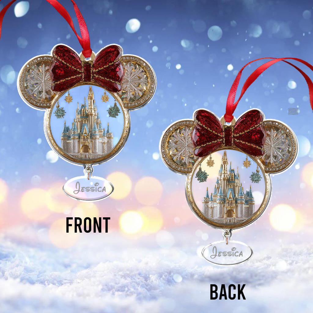 Magical Castle - Personalized Mouse Ornament