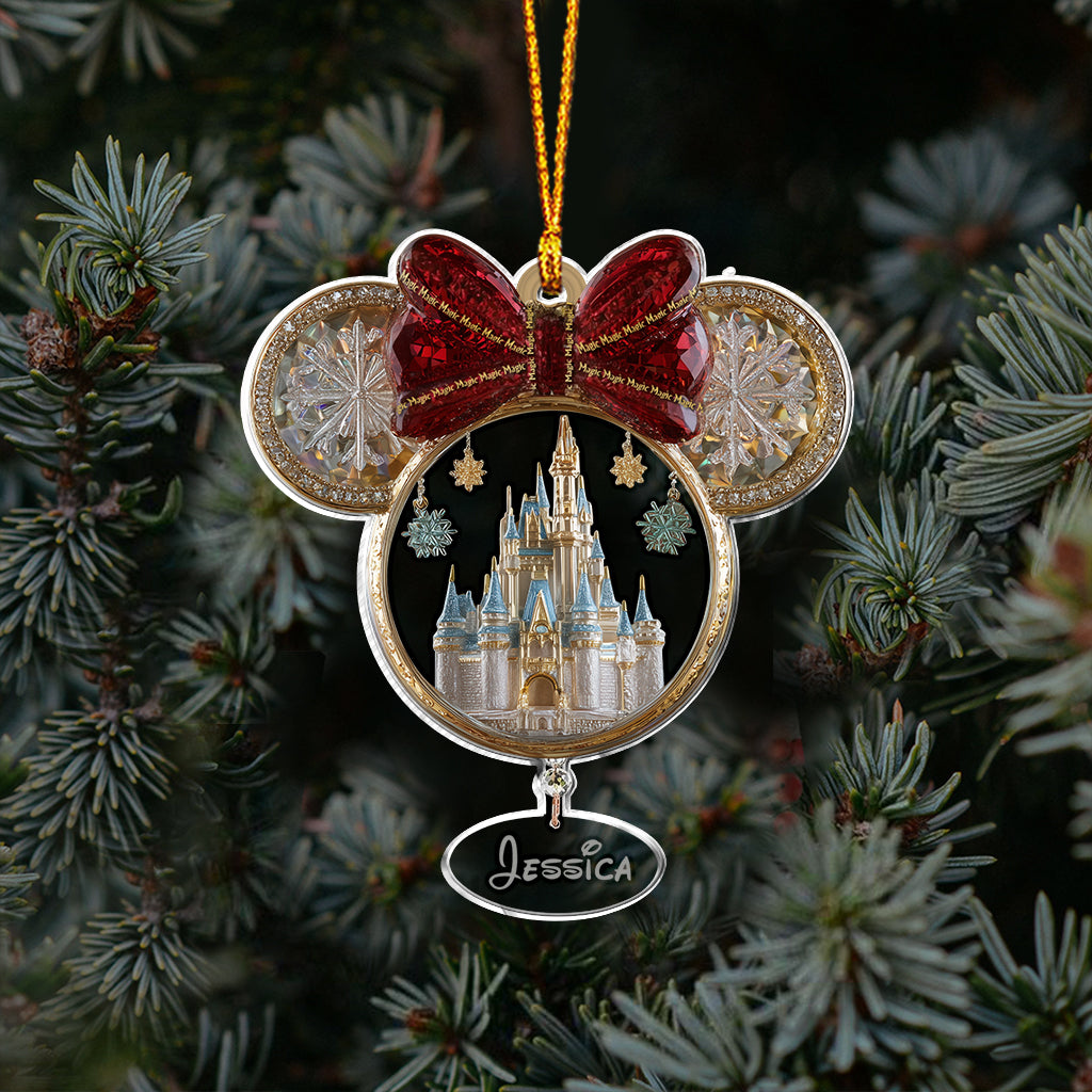 Magical Castle - Personalized Mouse Ornament