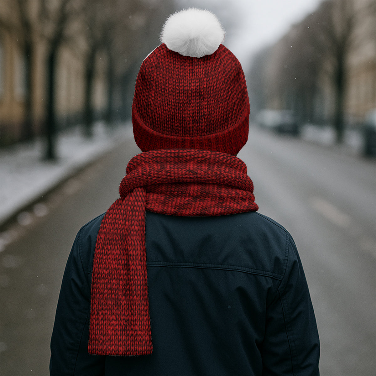 Magical Friends - Personalized Mouse Knitted Beanie Hat and Scarf Set
