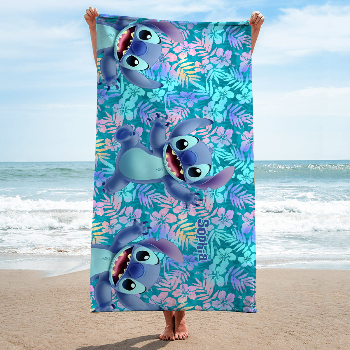 Blue Ohana Ohana Women Swimming Bodysuit & Beach Towel