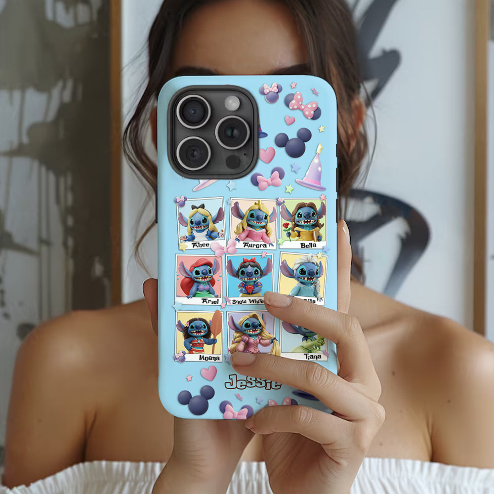 Blue Ohana Princess - Personalized Ohana Full Print Phone Case