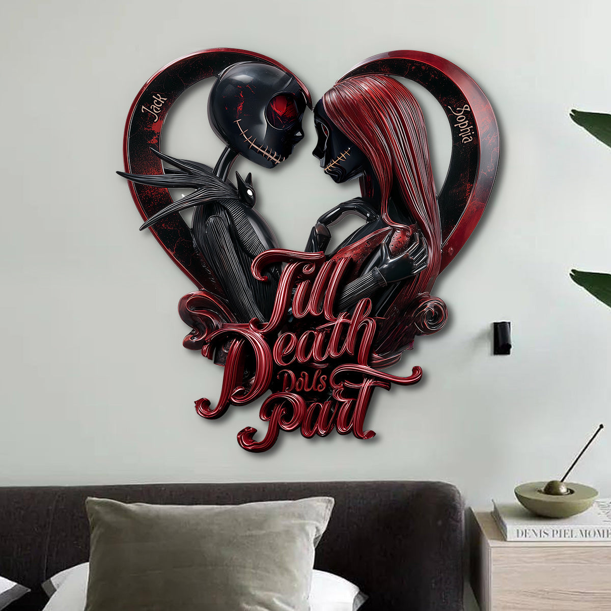 Till Death Do Us Part - Personalized Nightmare Cut Metal Sign