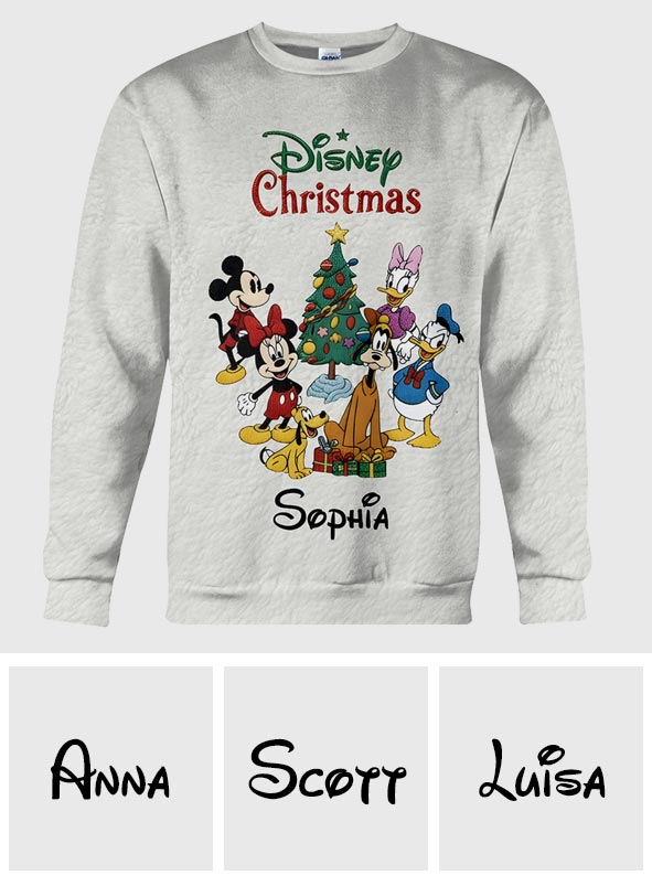 Magical Christmas - Personalized Mouse All Over Shirt