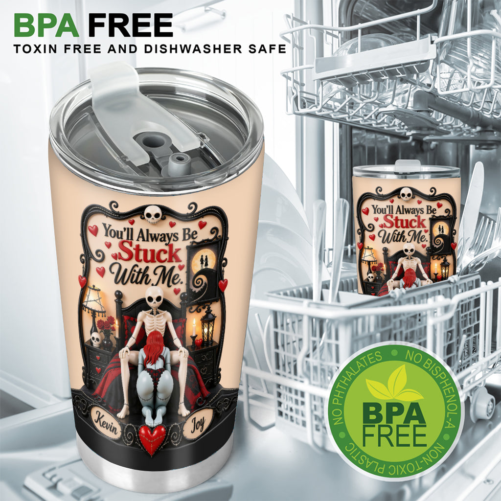 Naughty Nightmare - Personalized Nightmare Tumbler With Phone Case