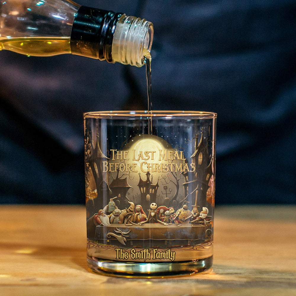 THE LAST MEAL BEFORE CHRISTMAS - Personalized Nightmare Whiskey Glass