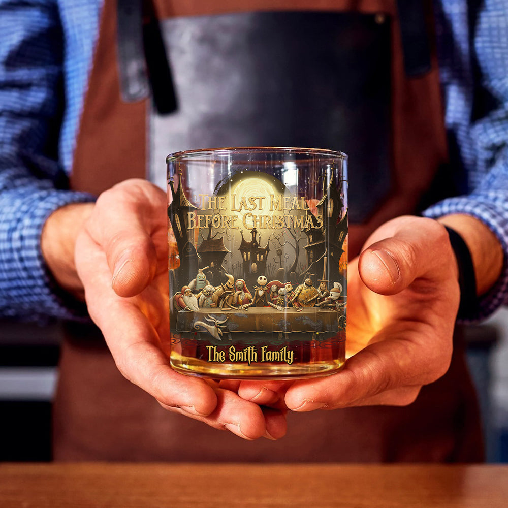 THE LAST MEAL BEFORE CHRISTMAS - Personalized Nightmare Whiskey Glass