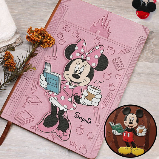 Teacher Mouse Friends - Personalized Teacher Leather Journal