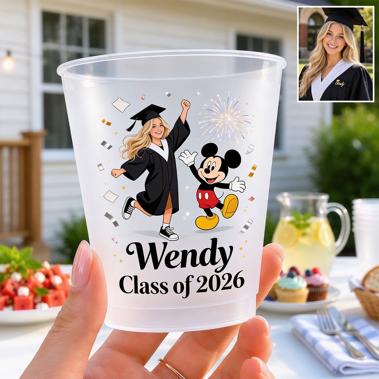 Cheers to the Next Chapter - Personalized Graduation Frosted Cup