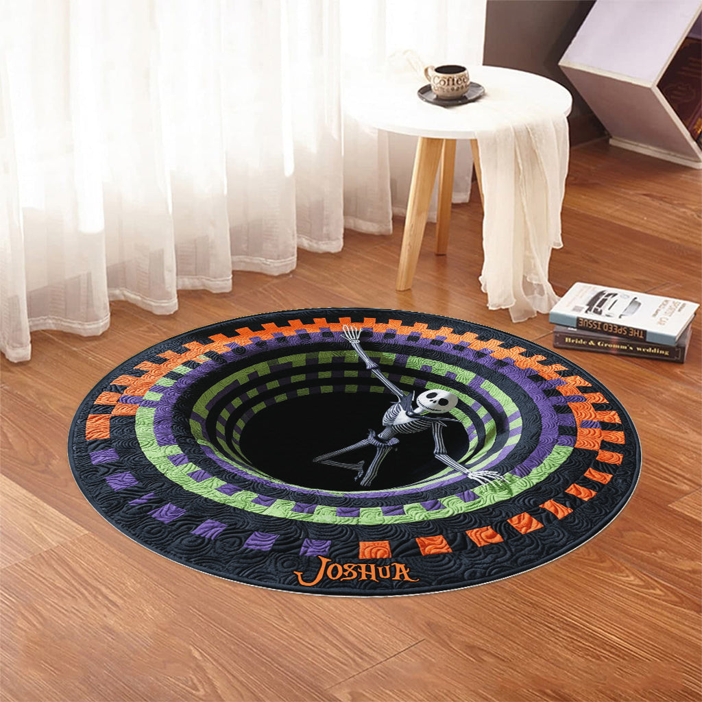 Hello Darkness My Old Friend - Personalized Nightmare Round Rug
