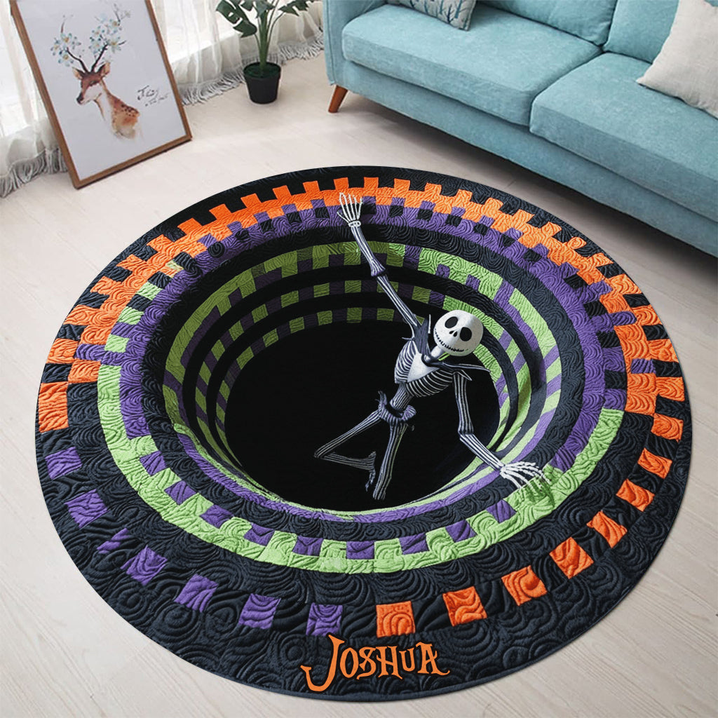 Hello Darkness My Old Friend - Personalized Nightmare Round Rug
